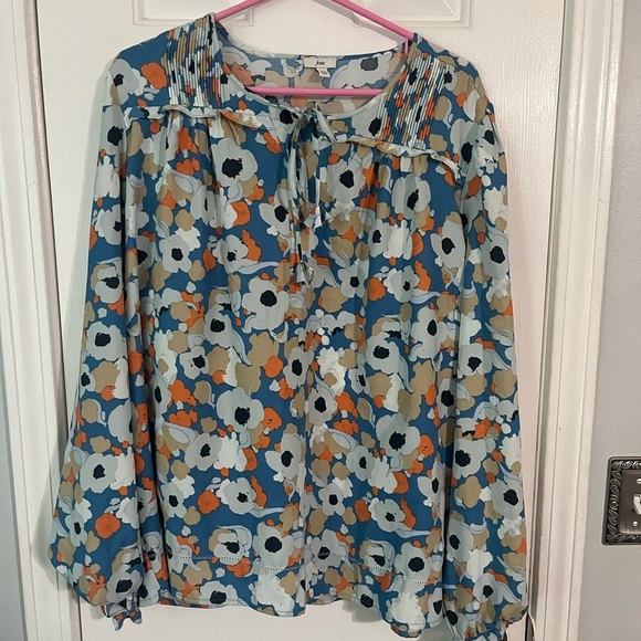 Joie women’s limited edition peasant long sleeve blouse size xl - Picture 6 of 7